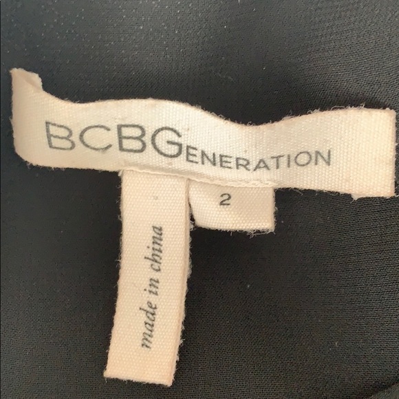 BCBGeneration || Black One Shoulder Ruffle Dress - Picture 4 of 6